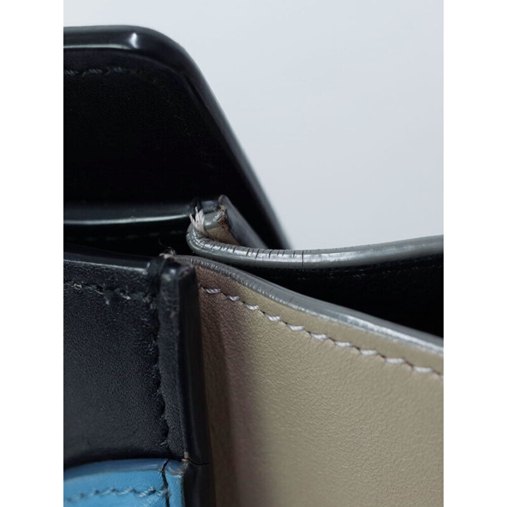 Celine Calfskin Leather Handbag Tote Shopper Shoulder - Picture 8 of 9